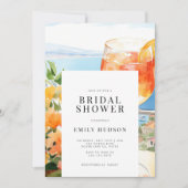 アペロスピリッツアマルフィイタリアブライダルシャワー 招待状 (正面)