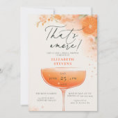 アペロスピリッツオレンジカクテルアモアブライダルシャワー 招待状 (正面)