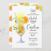 アペロスピリッツカクテルイタリアンスタイルブライダルシャワー 招待状 (正面/裏面)