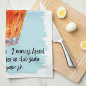 アペロスピリッツカクテルレシピ キッチンタオル (四つ折り)