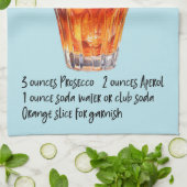 アペロスピリッツカクテルレシピ キッチンタオル (折り畳み)