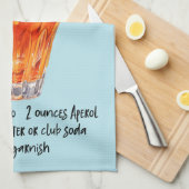 アペロスピリッツカクテルレシピ キッチンタオル (四つ折り)