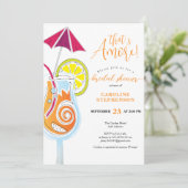 アペロスピリッツシンプルカクテルブライダルシャワー 招待状 (スタンド正面)