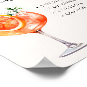 アペロスピリッツバーモダン書道テーブルサイン ポスター (角)