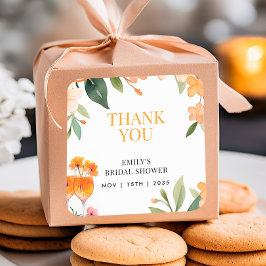 アペロスピリッツフローラブライダルシャワーシール スクエアシール