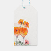 アペロスピリッツフローラブライダルシャワーメッセージカード ギフトタグ (裏面)