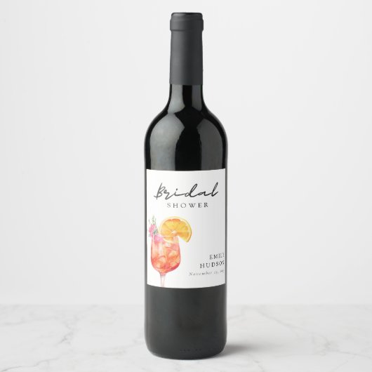 アペロスピリッツフローラブライダルシャワー ワインラベル (正面)
