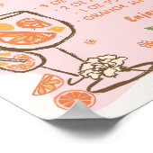 アペロスピリッツブライダルシャワーバー標識 ポスター (角)