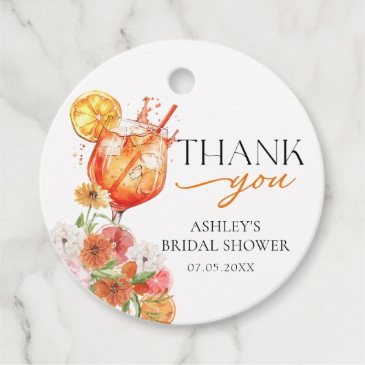アペロスピリッツブライダルシャワーメッセージカード フェイバータグ (正面)