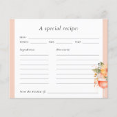 アペロスピリッツブライダルシャワーレシピカード (正面)