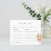 アペロスピリッツブライダルシャワーレシピカード (スタンド正面)