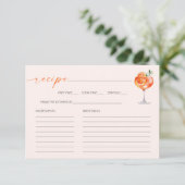 アペロスピリッツブライダルシャワーレシピカード エンクロージャーカード (スタンド正面)