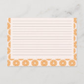 アペロスピリッツブライダルシャワーレシピカード エンクロージャーカード (裏面)