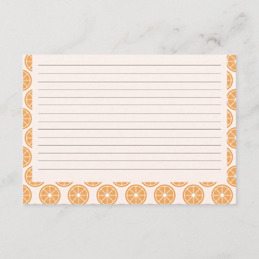 アペロスピリッツブライダルシャワーレシピカード エンクロージャーカード (裏面)