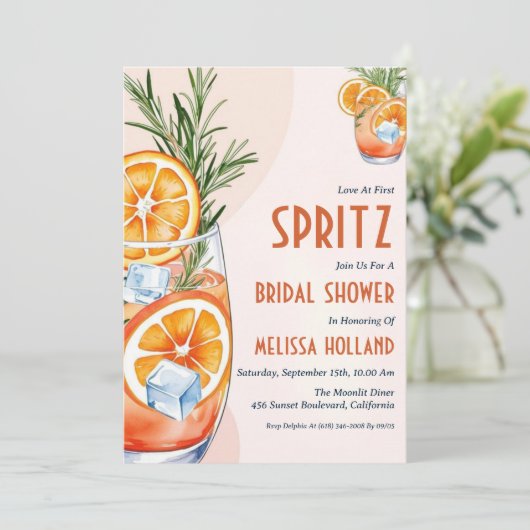 アペロスピリッツブライダルシャワー招待状 招待状 (スタンド正面)