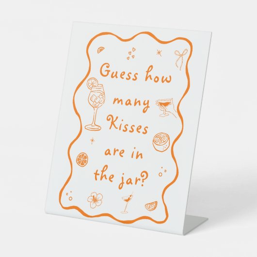 アペロスピリッツブライダルシャワー数を推測 台座サイン (正面)