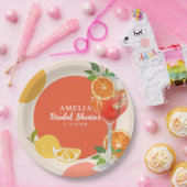 アペロスピリッツラブアットファーストスピリッツブライダルシャワー ペーパープレート (パーティー)