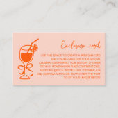 アペロスピリッツ手描きバチェロレッテ エンクロージャーカード (正面)