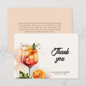 アペロスピリッツ水カラーブライダルシャワー サンキューカード (正面/裏面)