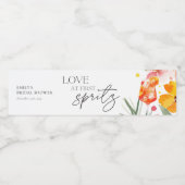 アペロスピリッツ水カラーブライダルシャワー ペットボトルラベル (シングルラベル)