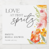 アペロスピリッツ水カラーブライダルシャワー リキュールボトルラベル (シングルラベル)