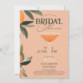 アペロスピリッツ水カラーモダンシックブライダルシャワー 招待状 (正面)