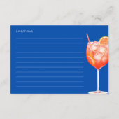 アペロスピリッツAスペシャルレシピフォーザブライド エンクロージャーカード (裏面)