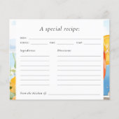 アペロスピリッツAmalfiブライダルシャワーレシピカード (正面)