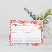 アペロスピリッツThatsアモアブライダルシャワーレシピ エンクロージャーカード (スタンド正面)