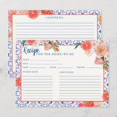 アペロスピリッツThatsアモアブライダルシャワーレシピ エンクロージャーカード (正面/裏面)