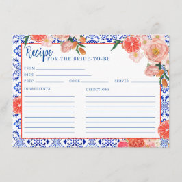 アペロスピリッツThatsアモアブライダルシャワーレシピ エンクロージャーカード