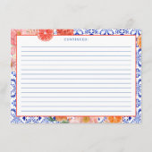 アペロスピリッツThatsアモアブライダルシャワーレシピ エンクロージャーカード (裏面)