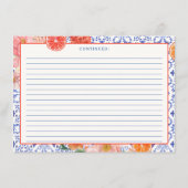 アペロスピリッツThatsアモアブライダルシャワーレシピ エンクロージャーカード (裏面)