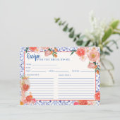 アペロスピリッツThatsアモアブライダルシャワーレシピ エンクロージャーカード (スタンド正面)