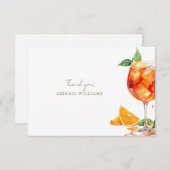 アペロスピルティズブライダルシャワーサンキューユア サンキューカード (正面/裏面)