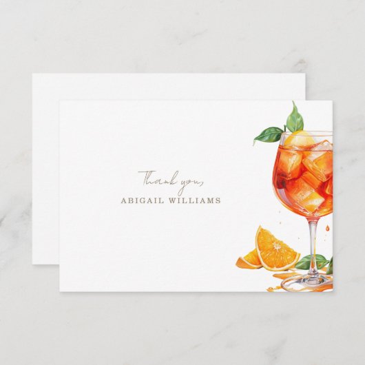 アペロスピルティズブライダルシャワーサンキューユア サンキューカード (正面/裏面)