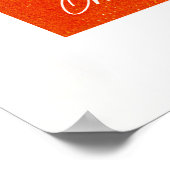 アペロルスピリッツのカクテルビッグオレンジガラス ポスター (角)