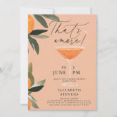 アペロルスピリッツシトラスアモダンモアブライダルシャワー 招待状 (正面)