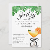 アペロルスピリッツトロピカルサマーカクテル誕生日 招待状 (正面)