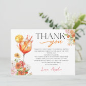アペロルスピリッツブライダルシャワーサンキューカード サンキューカード (スタンド正面)
