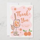 アペロルスピリッツブライダルシャワーサンキューカード サンキューカード (正面)