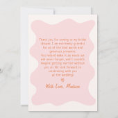 アペロルスピリッツブライダルシャワーサンキューカード サンキューカード (裏面)