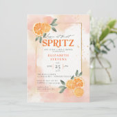 アペロルスピリッツラブオレンジサマーブライダルシャワー 招待状 (スタンド正面)