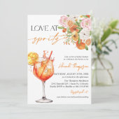 アペロルスピリッツ、ラブアットファーストスピリッツブライダルシャワー 招待状 (スタンド正面)