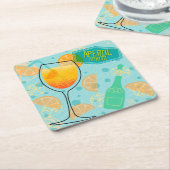 アペロルスプリッツスクエア スクエアペーパーコースター (アングル)