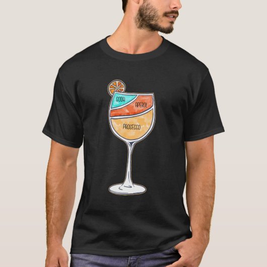 アペロル・スピリッツ・アペロル酒 Tシャツ (正面)