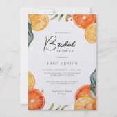 アペロールスピリッツ水彩ブライダルシャワー招待 招待状 (正面)