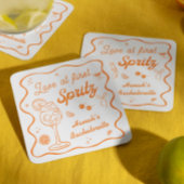 アペロールスプリッツの独身最後の夜  スクエアペーパーコースター