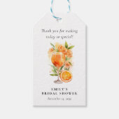 アペロールスプリッツの結婚前お披露目パーティー ギフトタグ (正面)