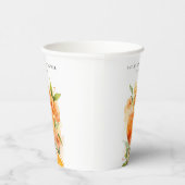 アペロールスプリッツの結婚前お披露目パーティー 紙コップ (右)